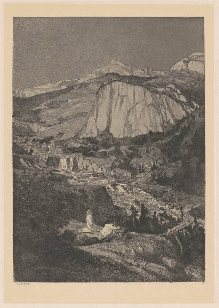Moonlit Night (Mondnacht) — Max Klinger