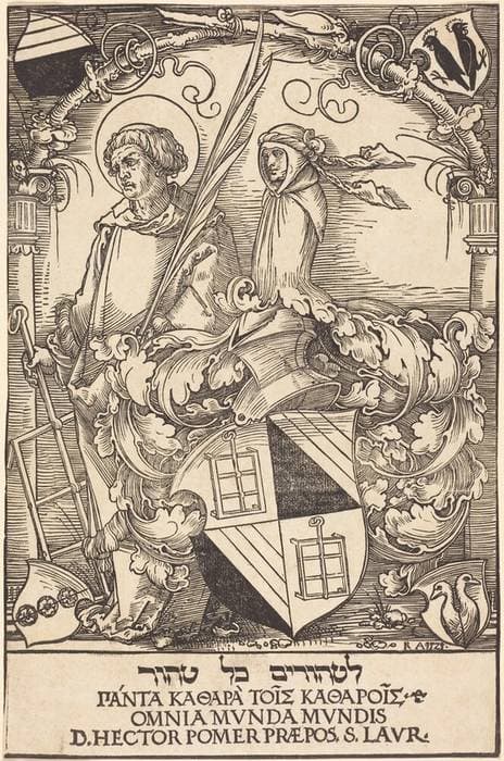 Coat of Arms of Hector Pömer — Sebald Beham