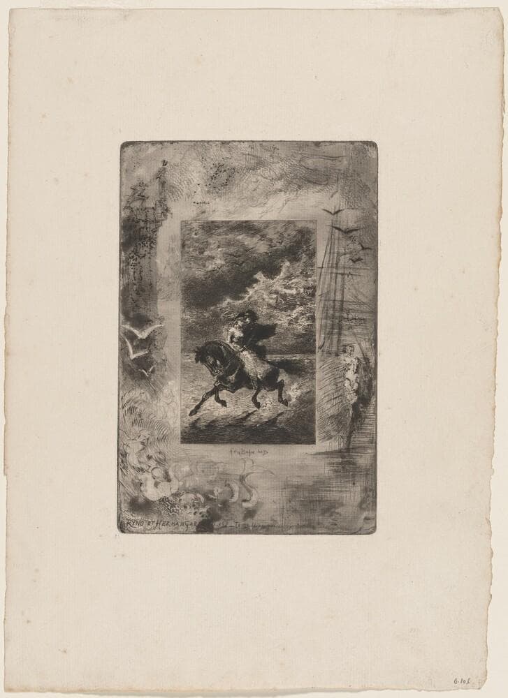 Ryno et Hermangarde — Félix-Hilaire Buhot