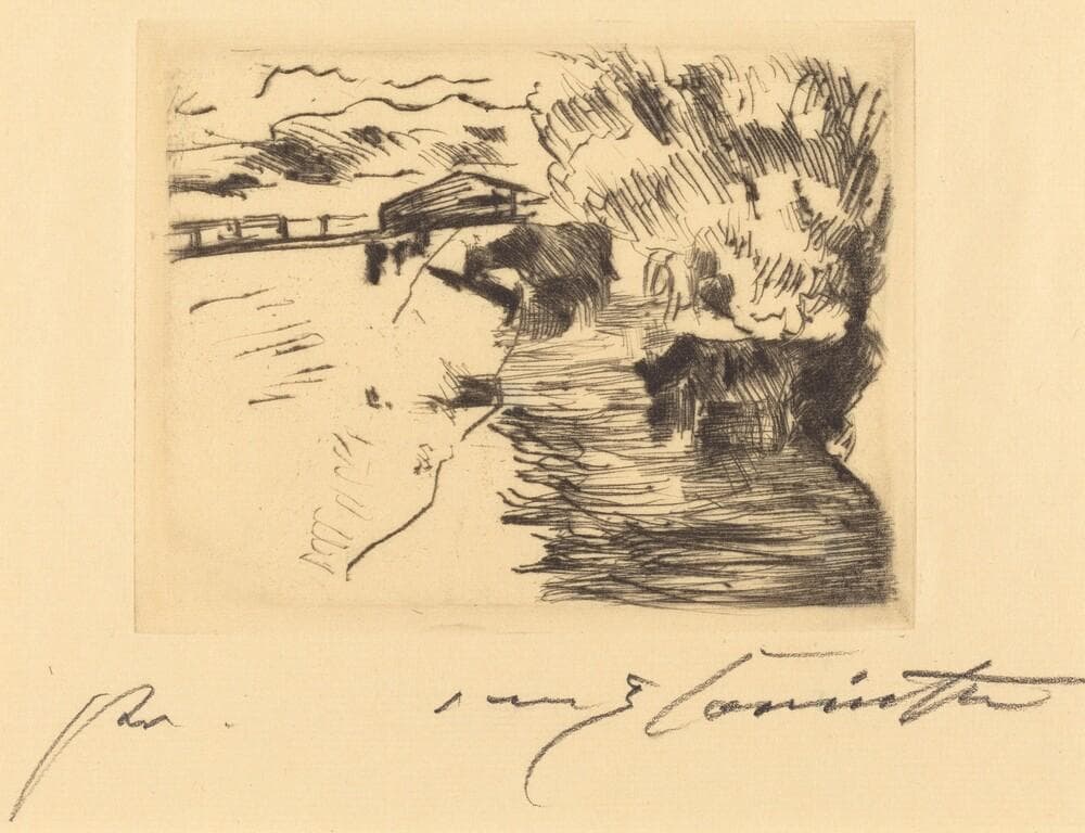 Am see (On a Lake) — Lovis Corinth