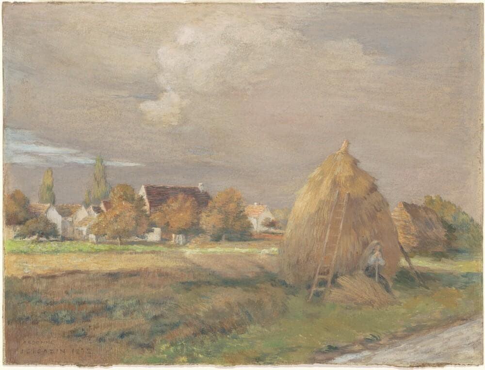 Storm at Arbonne — Jean-Charles Cazin