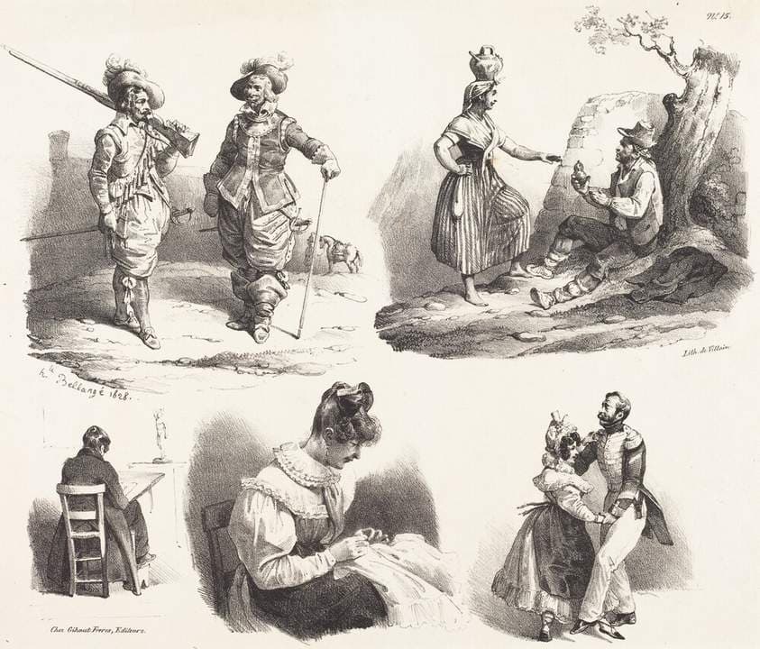 Five Vignettes — Hippolyte Bellangé