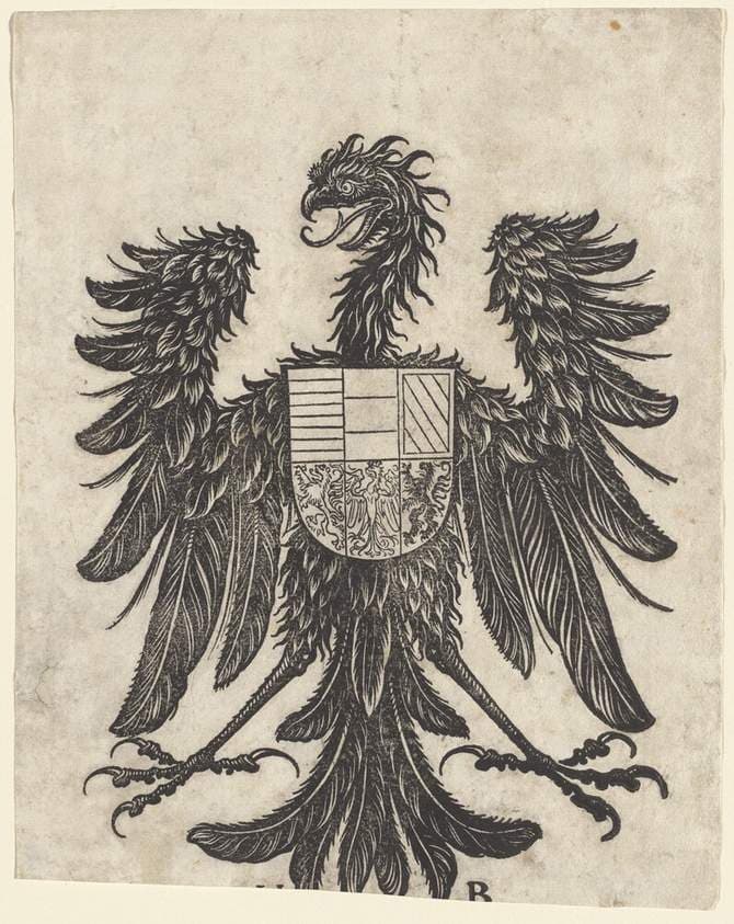 Coat of Arms with a Single Eagle — Hans Burgkmair