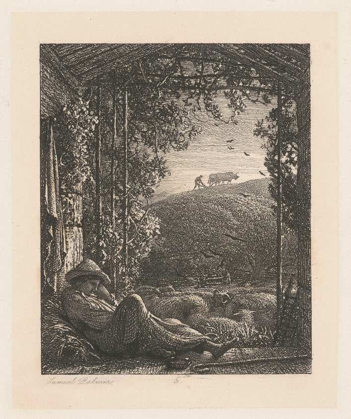The Sleeping Shepherd — Samuel Palmer