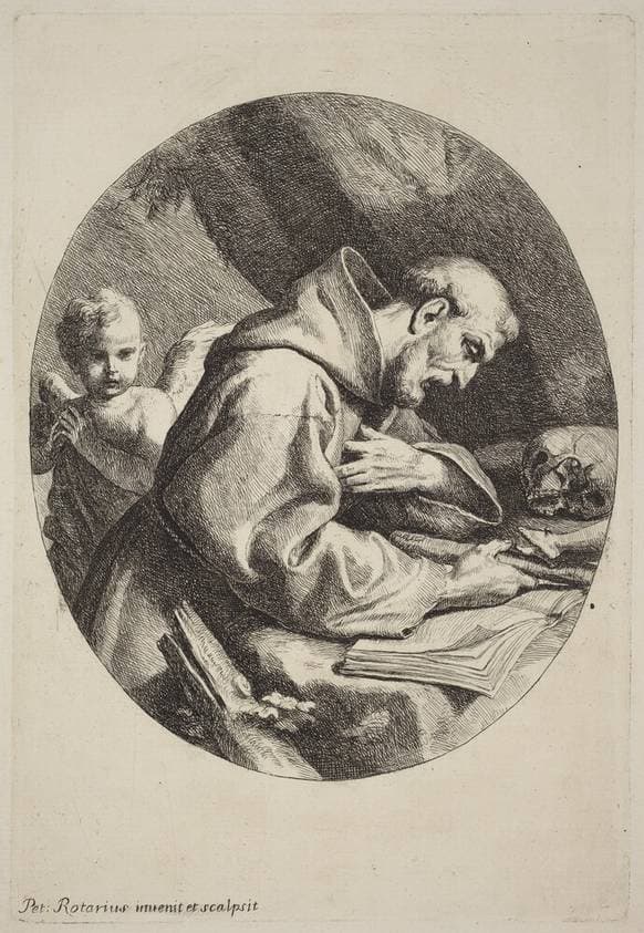 Saint Francis — Pietro Rotari