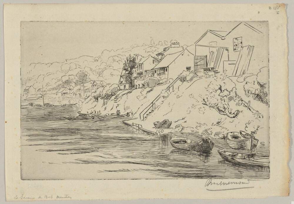 The Sawmill of Bas-Meudon — Félix Bracquemond