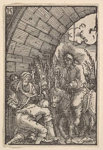 Entry into Jerusalem, from The Fall and Salvation of Mankind Through the Life and Passion of Christ — Albrecht Altdorfer