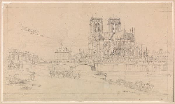 The Apse of Notre-Dame, Paris — Charles Meryon