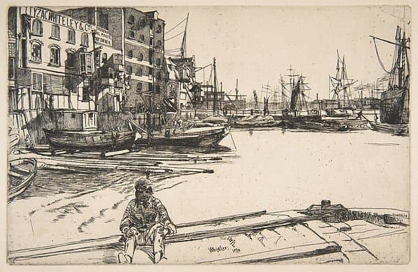 Eagle Wharf — James Abbott McNeill Whistler