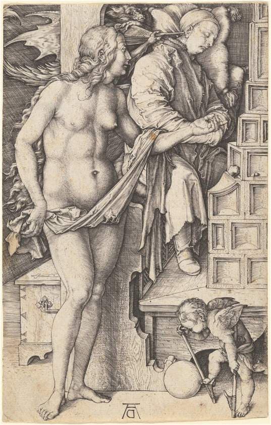 The Dream of the Doctor (Temptation of the Idler) — Albrecht Dürer