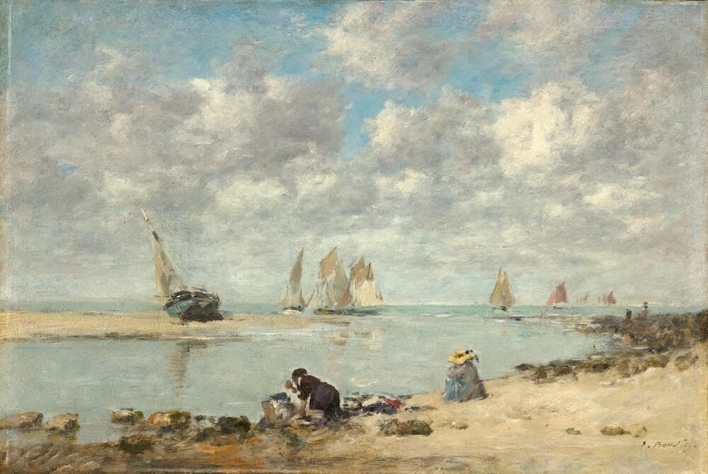 Washerwoman near Trouville — Eugène Boudin