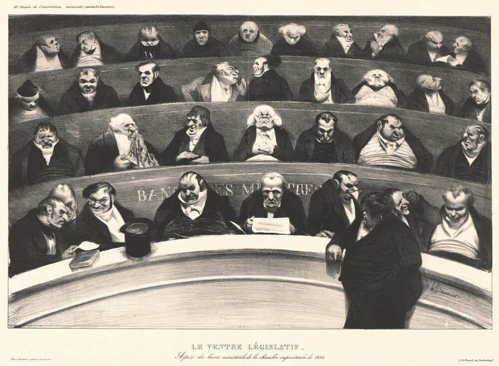 Le Ventre Législatif (The Legislative Belly) — Honoré Daumier