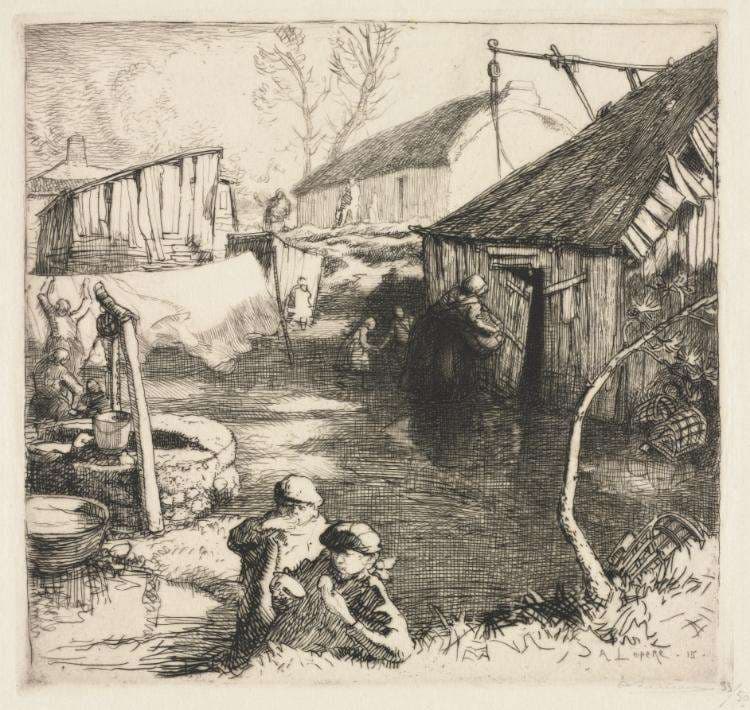 Fishermen's Quarters (Saint-Jean-de-Monts) — Auguste Lepère