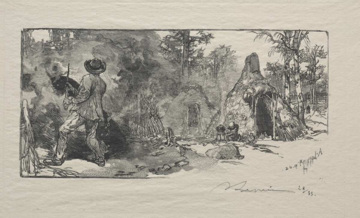 Les Charbonniere — Auguste Lepère