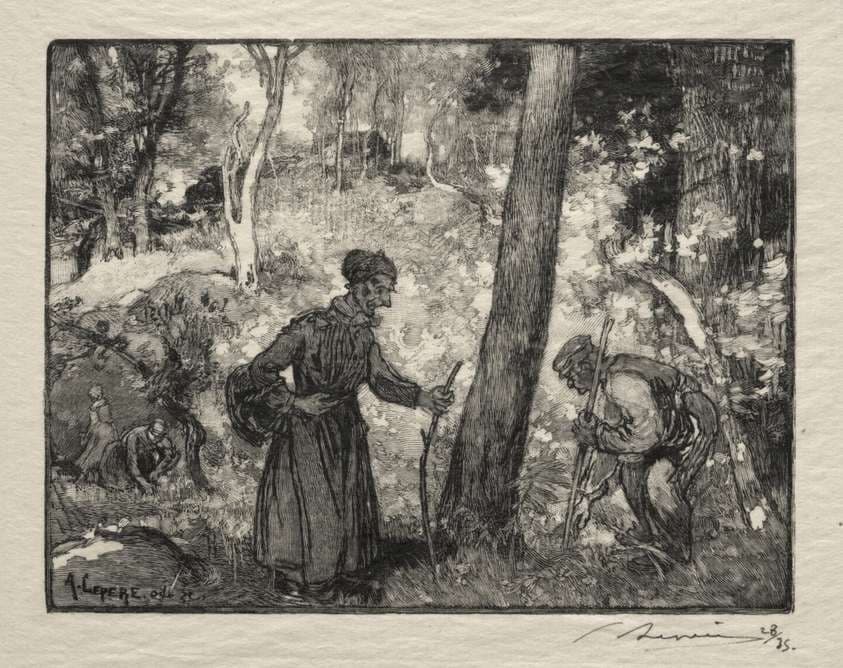 Au Rocher Bernard — Auguste Lepère