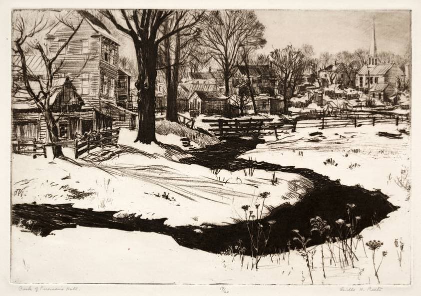 Back of Firemen's Hall — Orville Houghton Peets