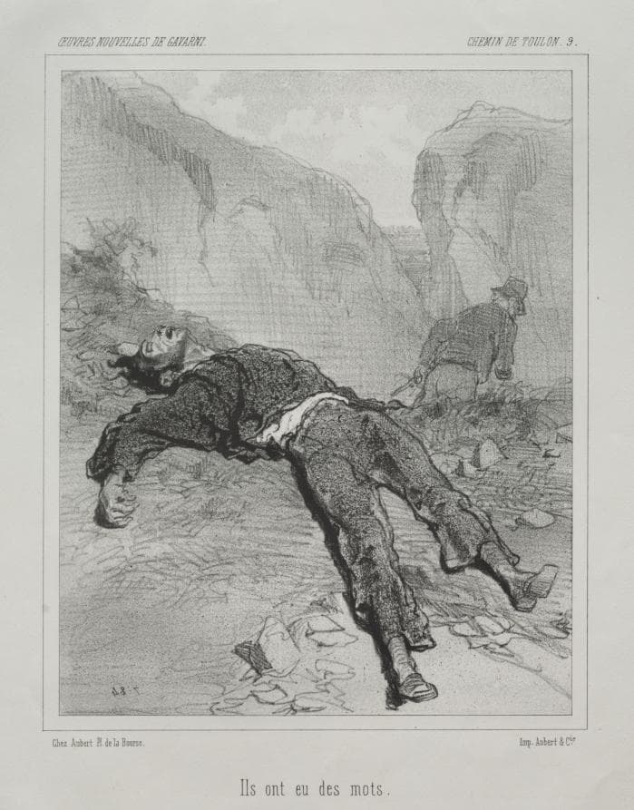 Chemin de Toulon — Paul Gavarni
