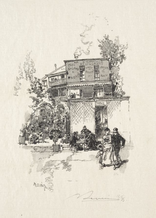 Une Guinguette — Auguste Lepère