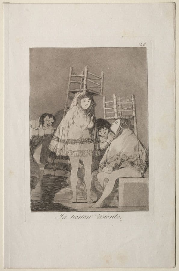 They've Already Got a Seat, Plate 26 — Francisco Goya