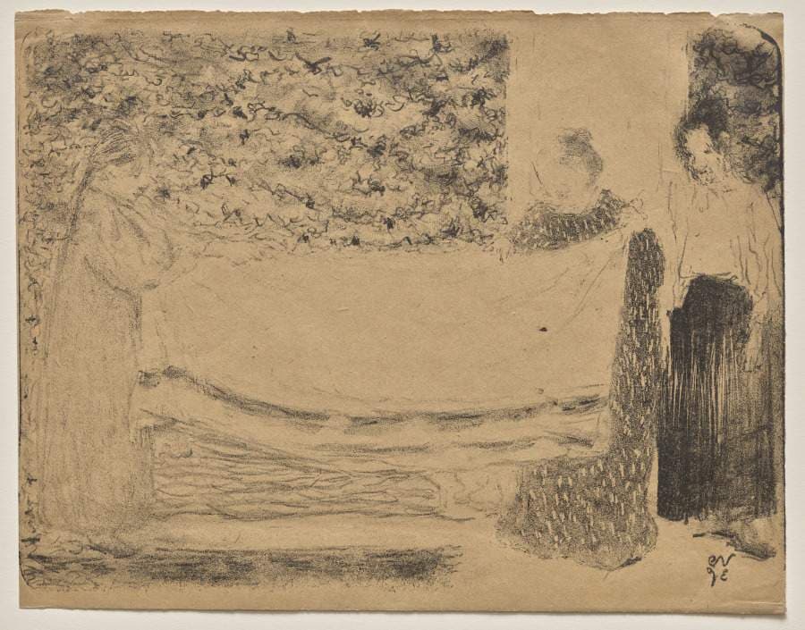 Folding the Linen — Édouard Vuillard