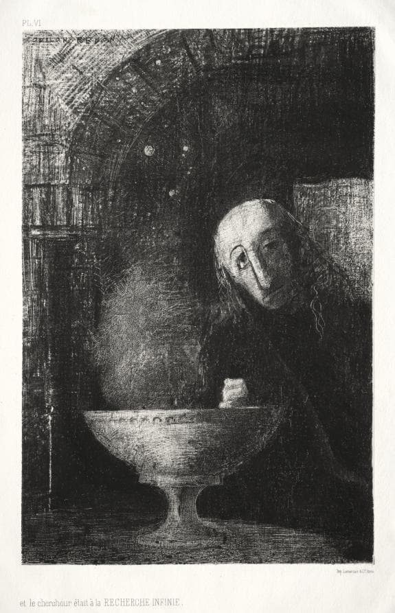 And the Searcher was Engaged in an Infinite Search — Odilon Redon