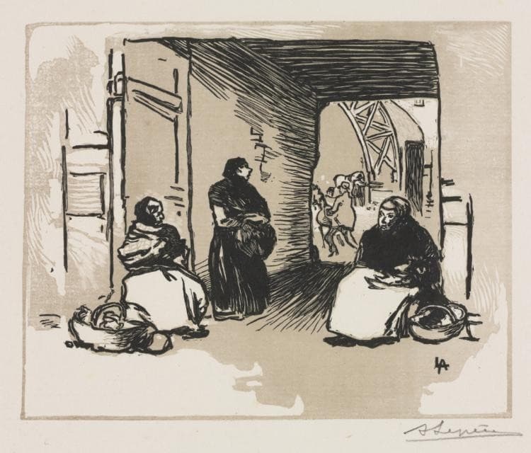 Bread-Sellers — Auguste Lepère