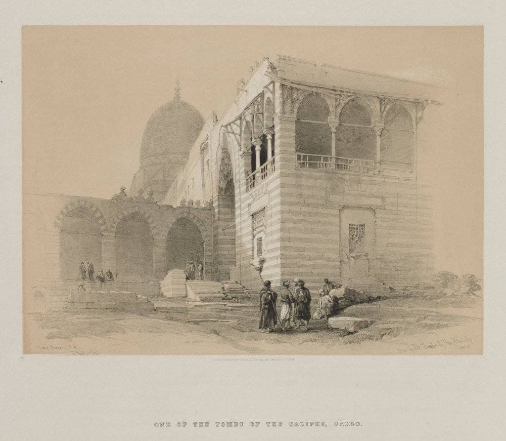 Egypt and Nubia, Volume III: One of the Tombs of the Khalifs, Cairo — Louis Haghe