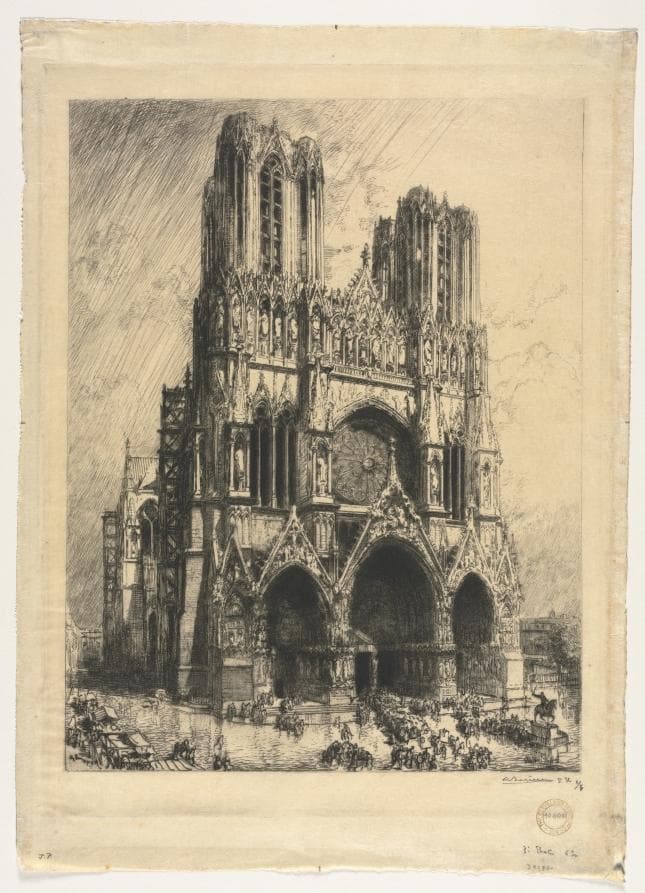 Reims Cathedral
— Auguste Lepère