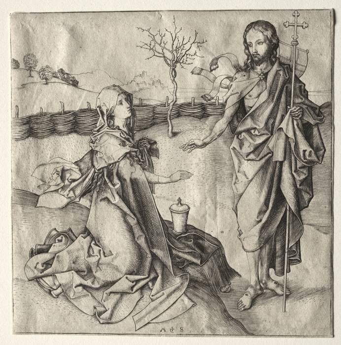 Christ Appearing to the Magdalen — Martin Schongauer