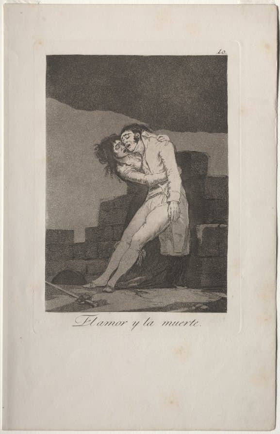 Love and Death, Plate 10 — Francisco Goya