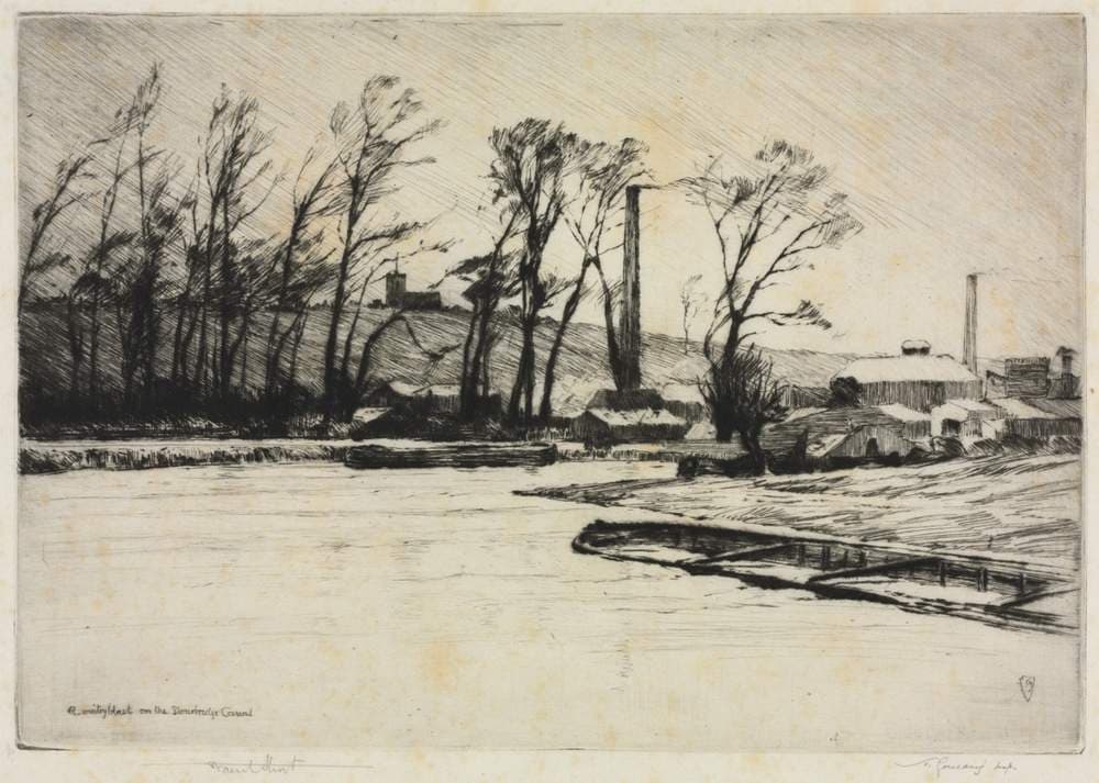 A Wintry Blast on the Stourbridge Canal — Frank Short