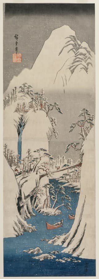The Fuji River in the Snow — Andō Hiroshige