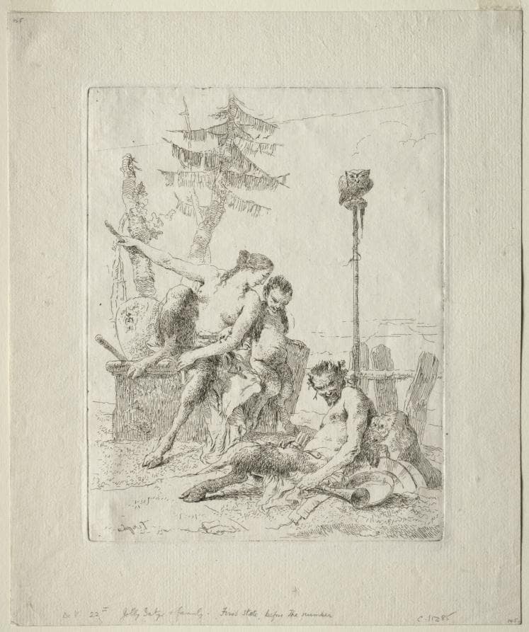Scherzi di Fantasia: The Happy Satyr and his Family — Giovanni Battista Tiepolo