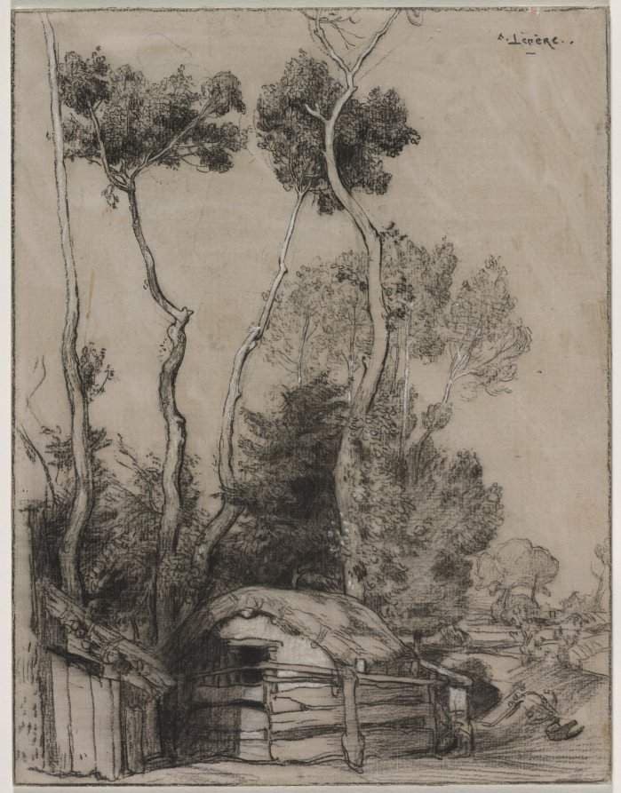 Landscape with Cottages — Auguste Lepère