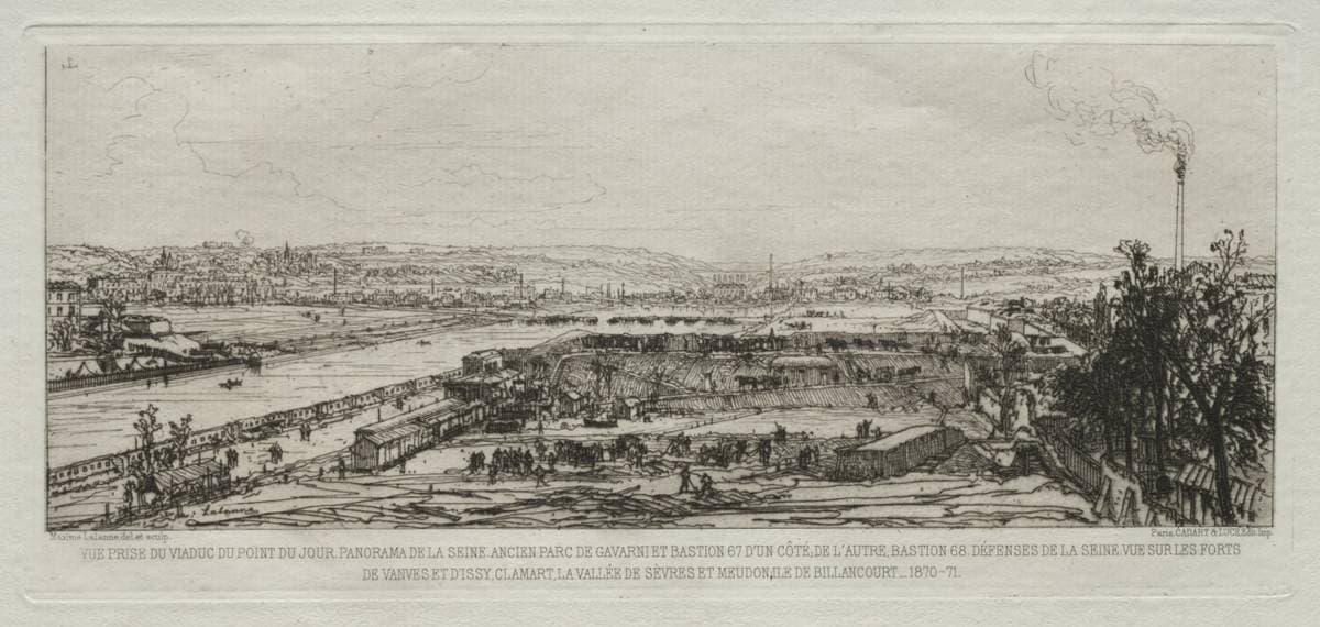 View from the Viaduct at the Pont-du-Jour, Panorama de la Seine — Maxime Lalanne