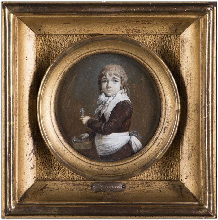 Portret van Simon van Sloterdijck Beekkerk, zes jaar oud — Petrus Groenia