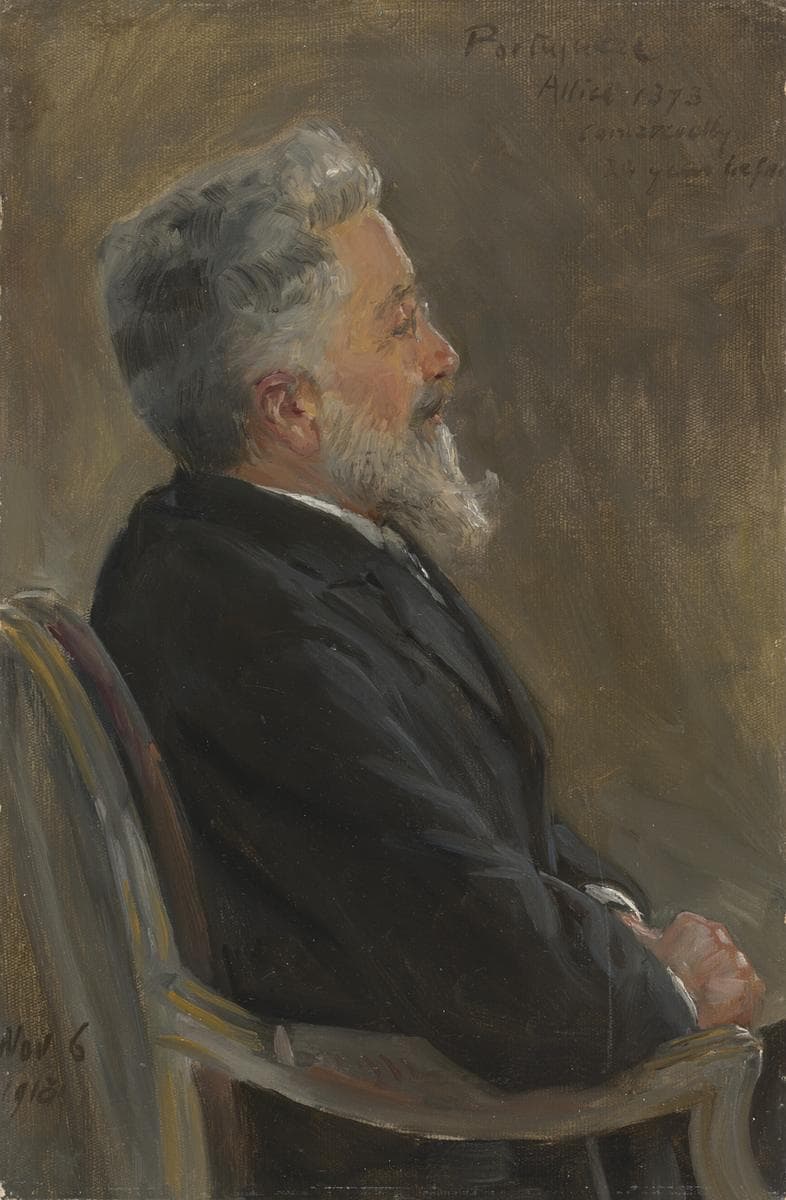 António Maria de Bettencourt Rodrigues (1854–1933), Portugese Ambassador (preparatory study for 'Terms of Armistice, 3rd and 4th November 1918') — Herbert Arnould Olivier