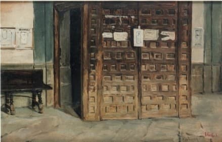 Interior de l'església de Sant Sebastià — Mariano Fortuny Marsal