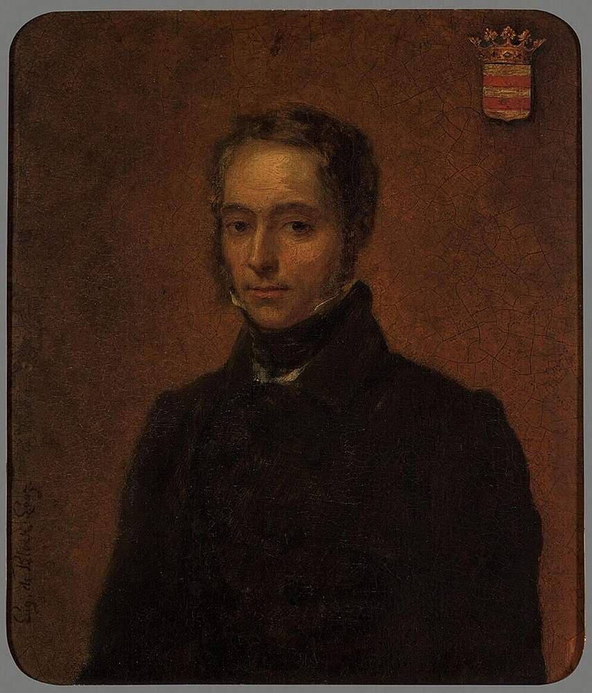 Portrait of the father Joseph de Block Looz — Eugène De Block