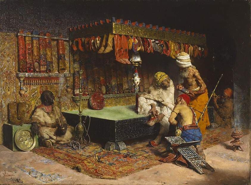 The Slipper Merchant in Morocco — José Villegas Cordero