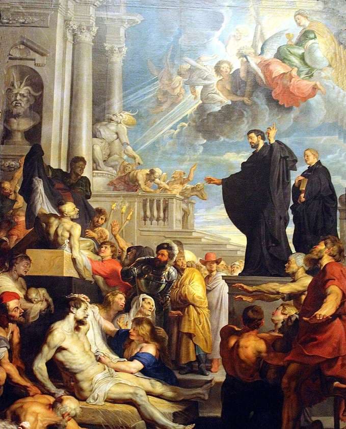 The miracles of St. Francis Xavier, Modello — Peter Paul Rubens