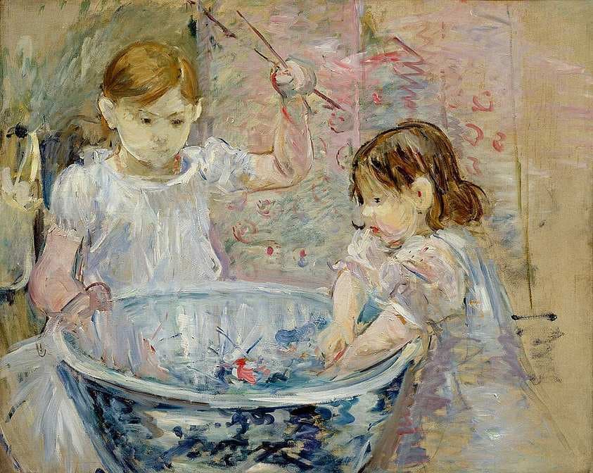 Enfants à la vasque — Berthe Morisot