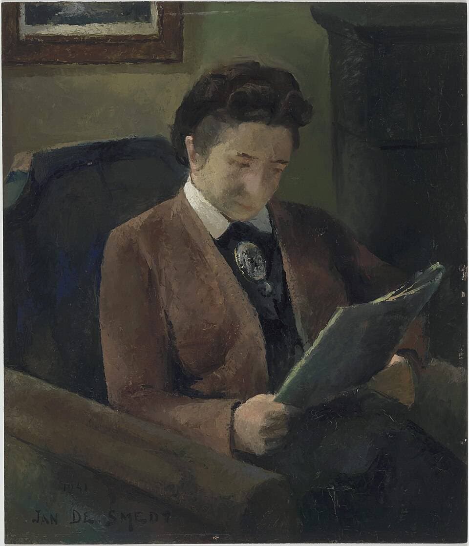 Lezende vrouw — Jan de Smedt