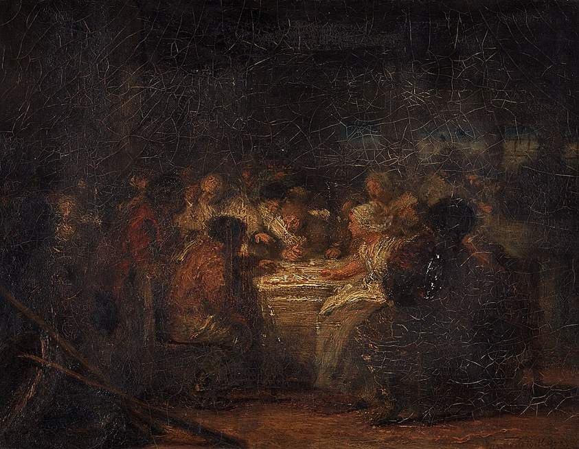 The Card Game (study) — Eugène De Block