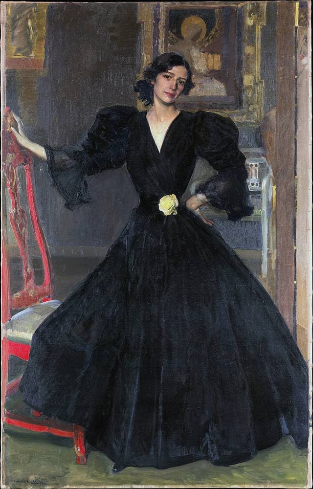Señora de Sorolla (Clotilde García del Castillo, 1865–1929) in Black — Joaquín Sorolla