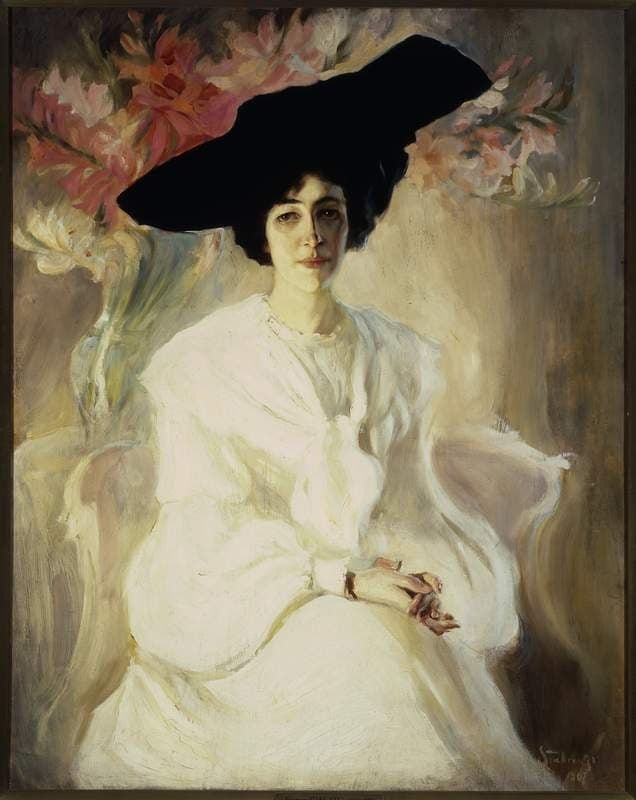 Wife’s portrait — Kazimierz Stabrowski