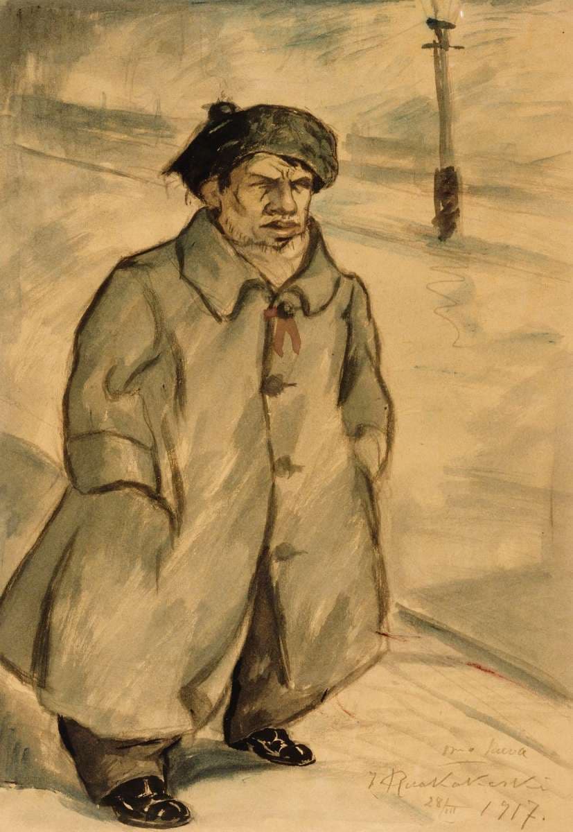 J. Ruokokoski ulsteriin puettuna — Jalmari Ruokokoski