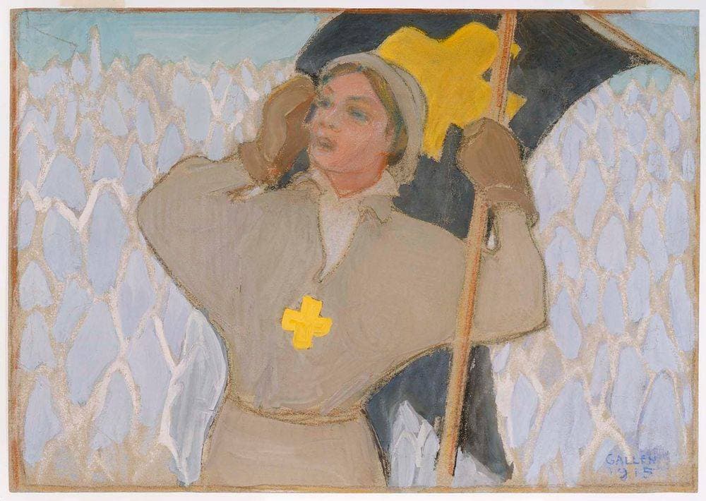 Flag Bearer — Akseli Gallen-Kallela