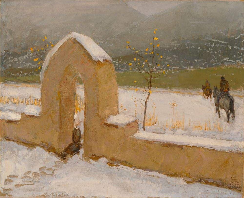 The Gate in Taos — Akseli Gallen-Kallela