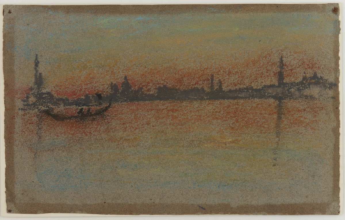 Venice: Sunset on Harbour — James Abbott McNeill Whistler